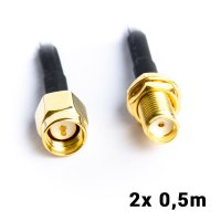 SMA cable 0,5 m (2 pcs)